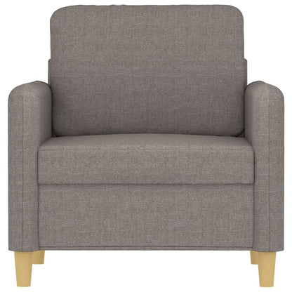60 cm grey-brown fabric armchair