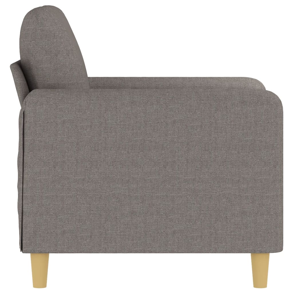 60 cm grey-brown fabric armchair