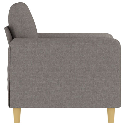 60 cm grey-brown fabric armchair