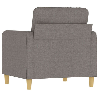 60 cm grey-brown fabric armchair
