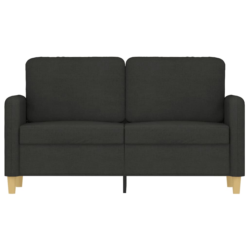 2-seater sofa in fabric, 120 cm, black