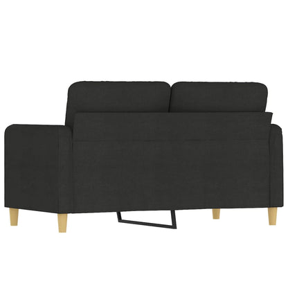 2-seater sofa in fabric, 120 cm, black