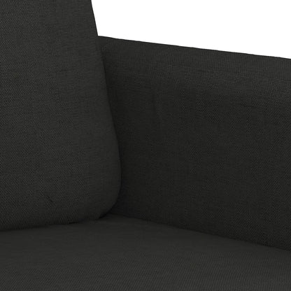 2-seater sofa in fabric, 120 cm, black