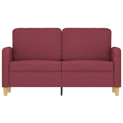 Sofá de 2 lugares tecido 120 cm vermelho tinto