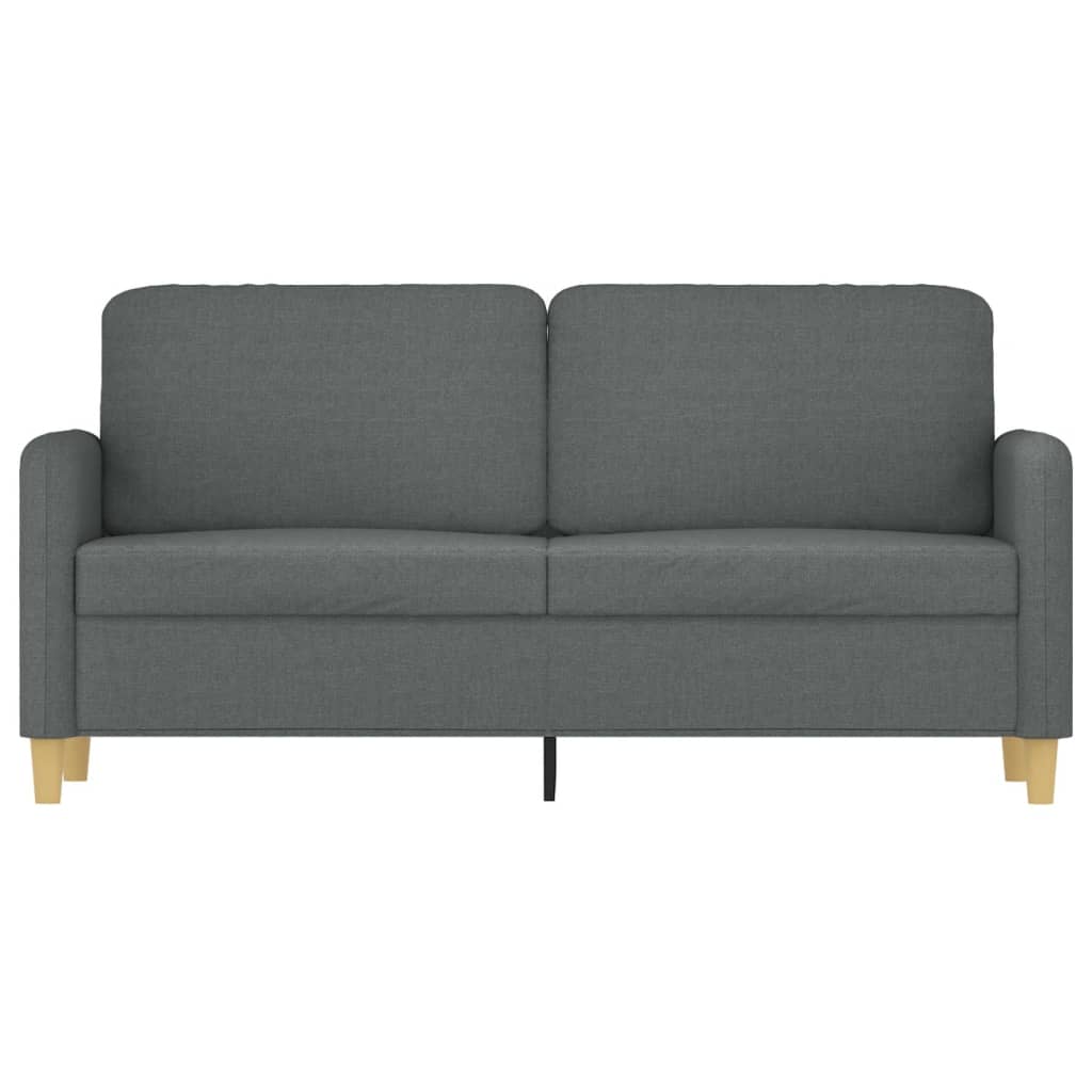 2-seater sofa in fabric 140 cm dark grey
