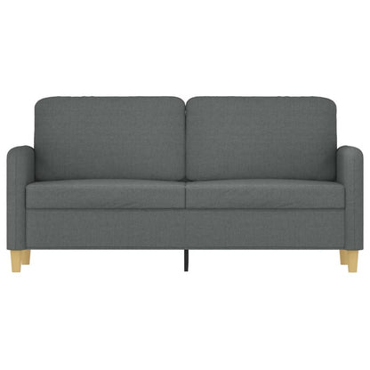 2-seater sofa in fabric 140 cm dark grey