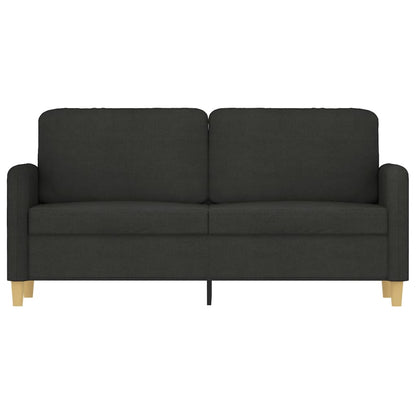 2-seater sofa in fabric, 140 cm, black