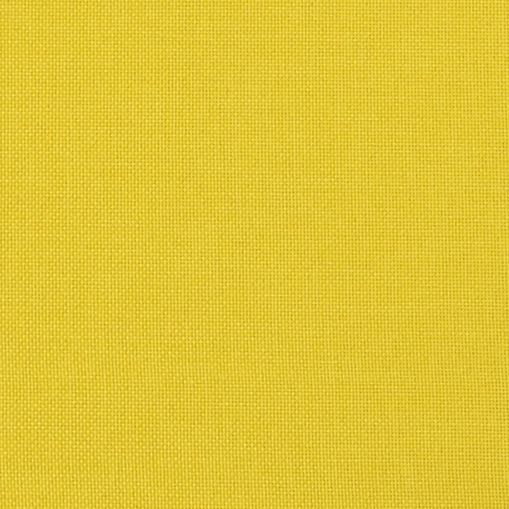 Sofá de 2 lugares 140 cm tecido amarelo-claro