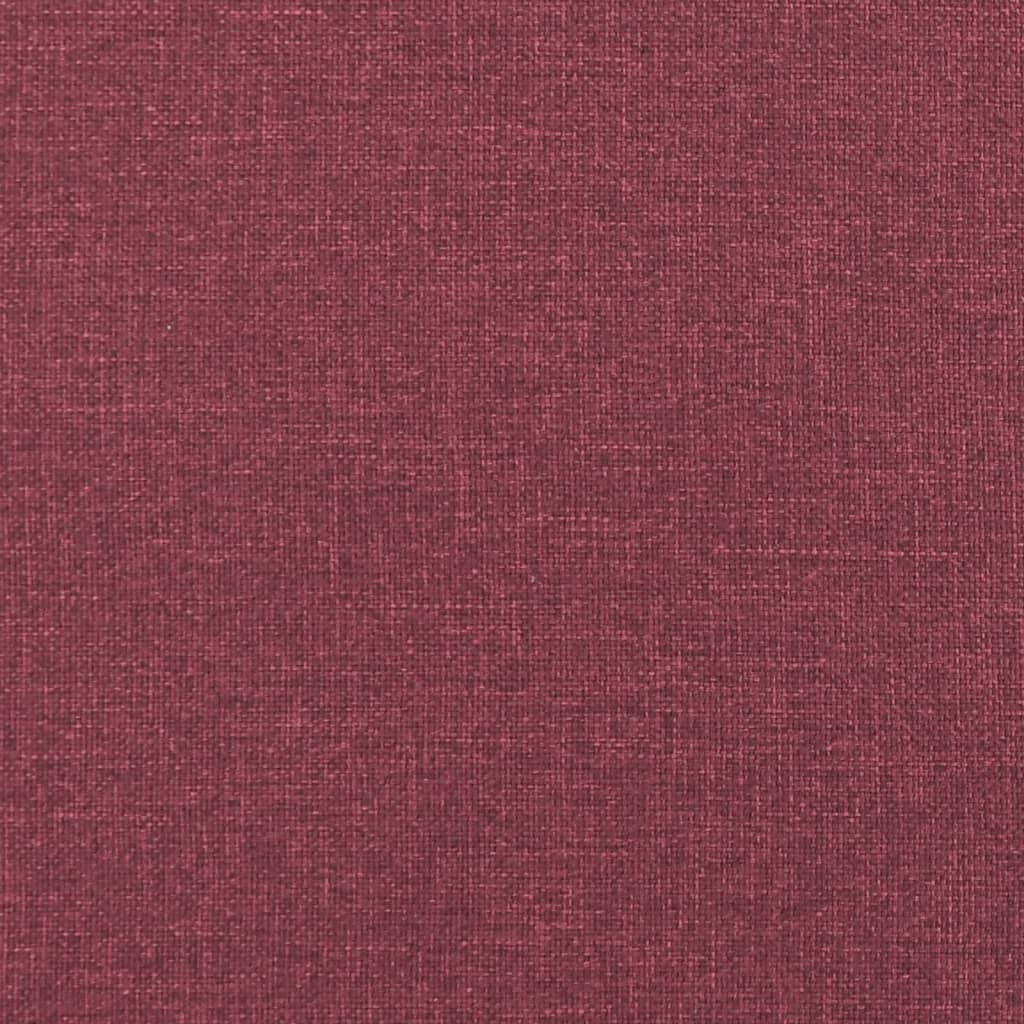 2-seater sofa in 140 cm red fabric