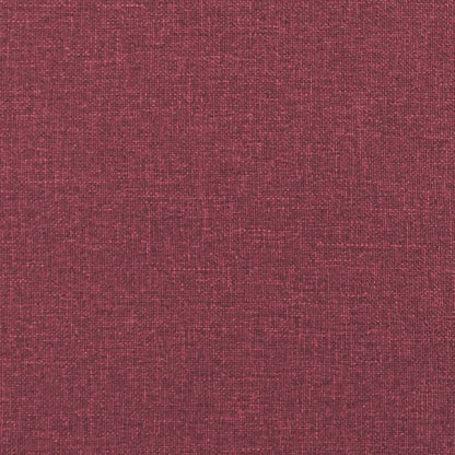 2-seater sofa in 140 cm red fabric