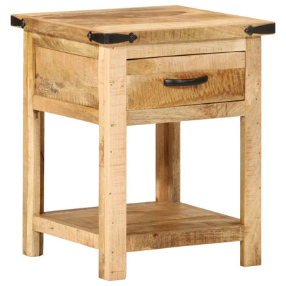 Bedside table 40x40x50 cm solid mango wood