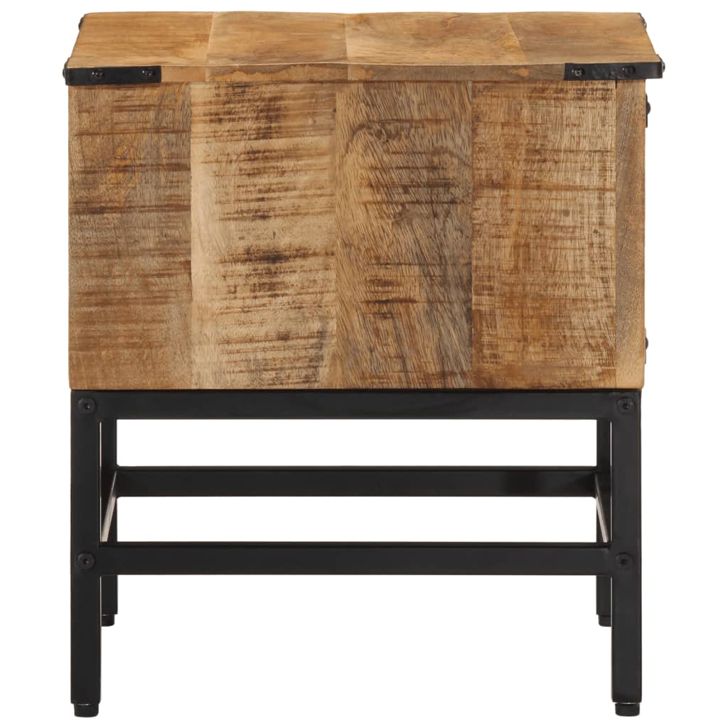 Bedside table 40x40x45 cm solid mango wood