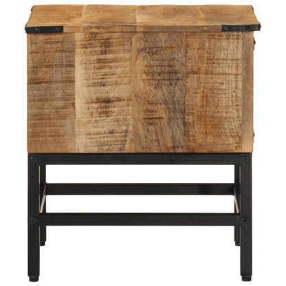 Bedside table 40x40x45 cm solid mango wood