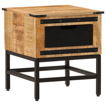 Bedside table 40x40x45 cm solid mango wood