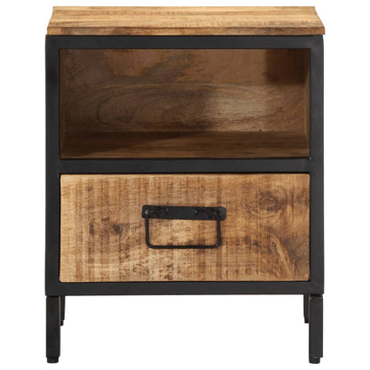 Bedside table 40x35x50 cm solid mango wood
