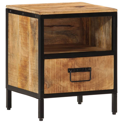 Bedside table 40x35x50 cm solid mango wood