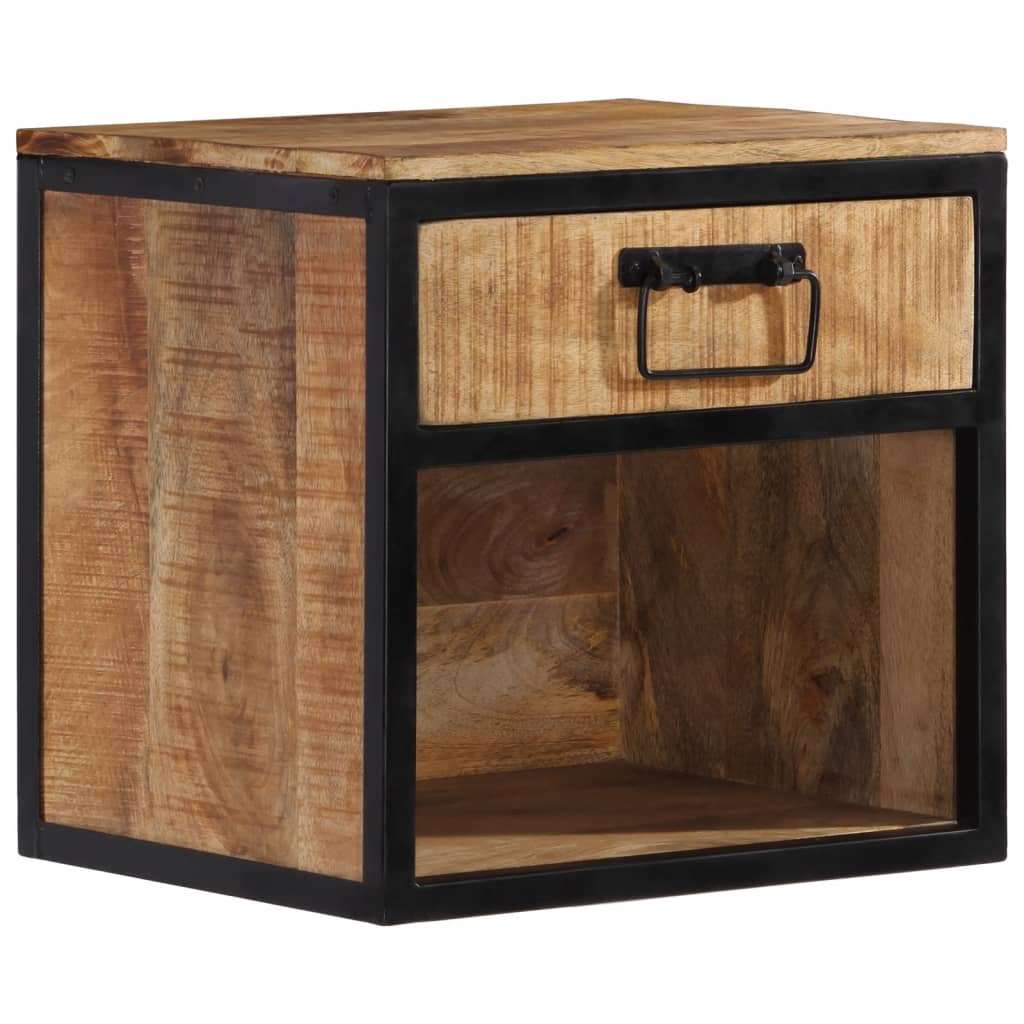 Bedside table 40x35x40 cm solid mango wood
