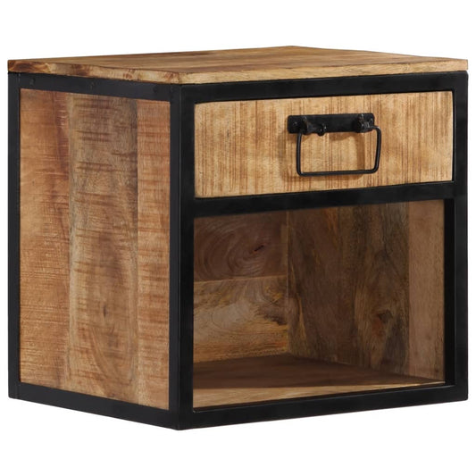 Bedside table 40x35x40 cm solid mango wood