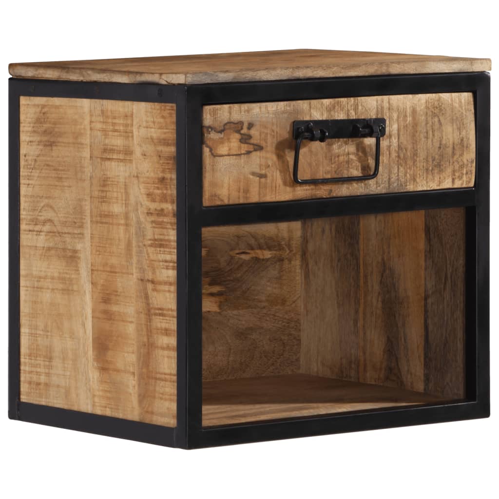 Bedside table 40x35x40 cm solid mango wood