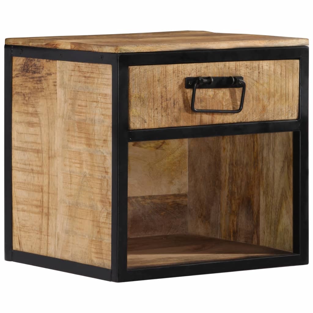 Bedside table 40x35x40 cm solid mango wood