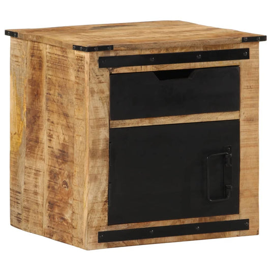 Bedside table 45x40x45 cm solid mango wood