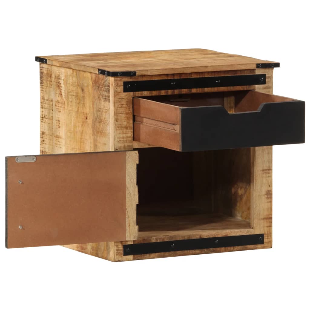 Bedside table 45x40x45 cm solid mango wood