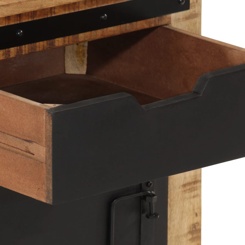 Bedside table 45x40x45 cm solid mango wood