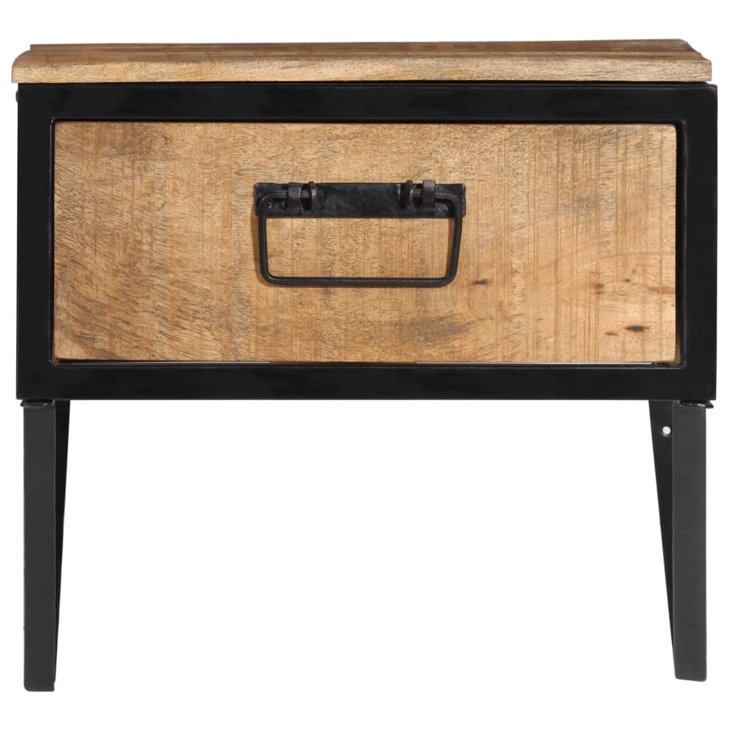 Bedside table 40x35x40 cm solid mango wood