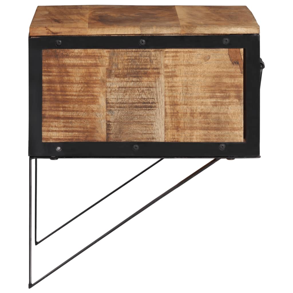 Bedside table 40x35x40 cm solid mango wood