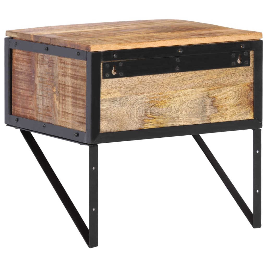 Bedside table 40x35x40 cm solid mango wood
