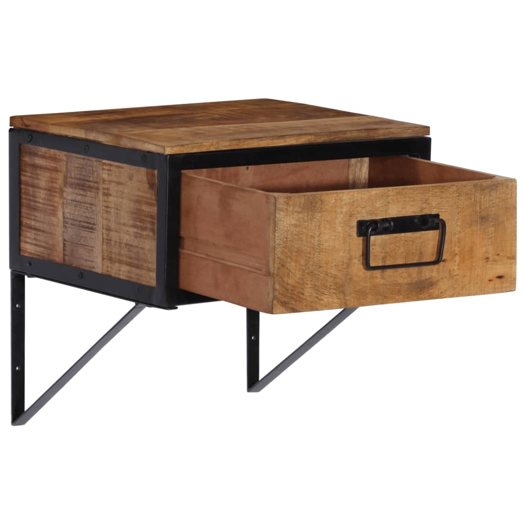 Bedside table 40x35x40 cm solid mango wood