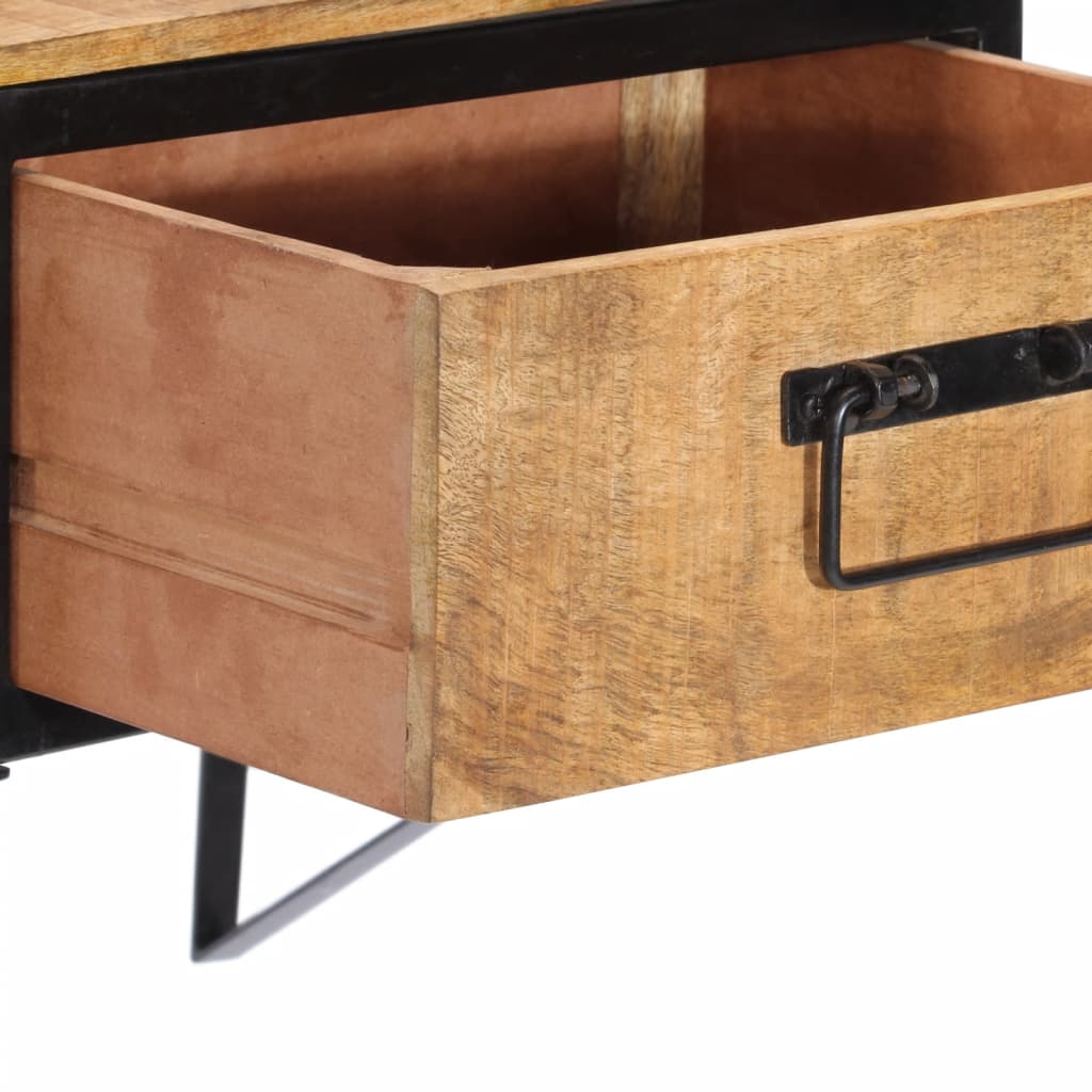 Bedside table 40x35x40 cm solid mango wood