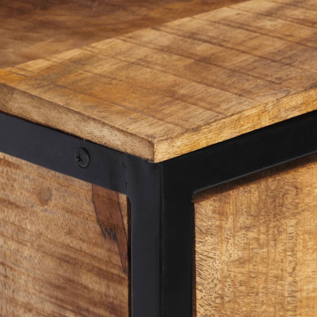 Bedside table 40x35x40 cm solid mango wood