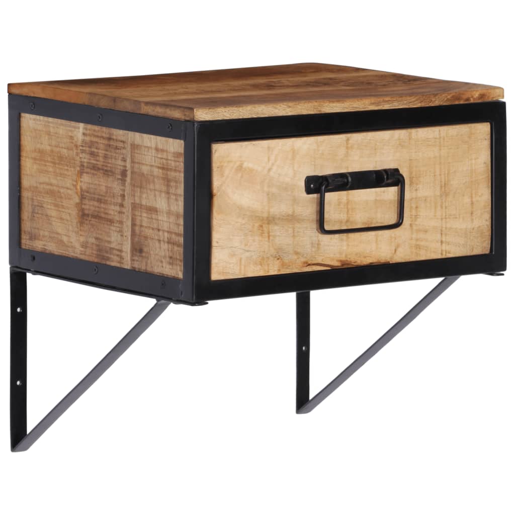Bedside table 40x35x40 cm solid mango wood