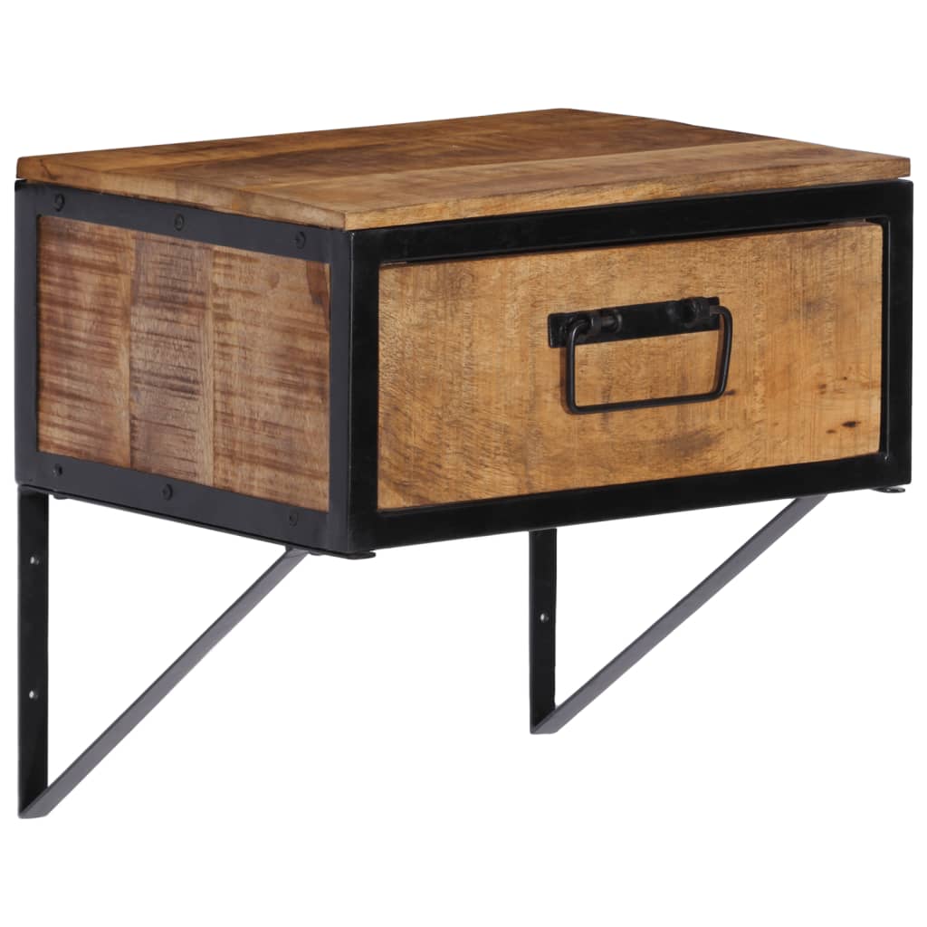 Bedside table 40x35x40 cm solid mango wood