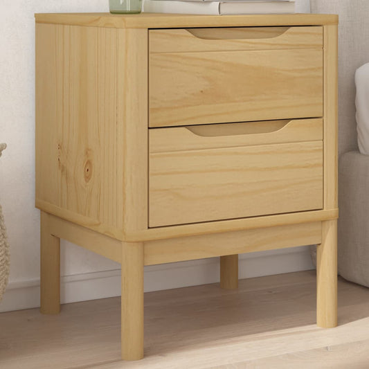 Bedside table 45x39x57 cm solid pine honey brown