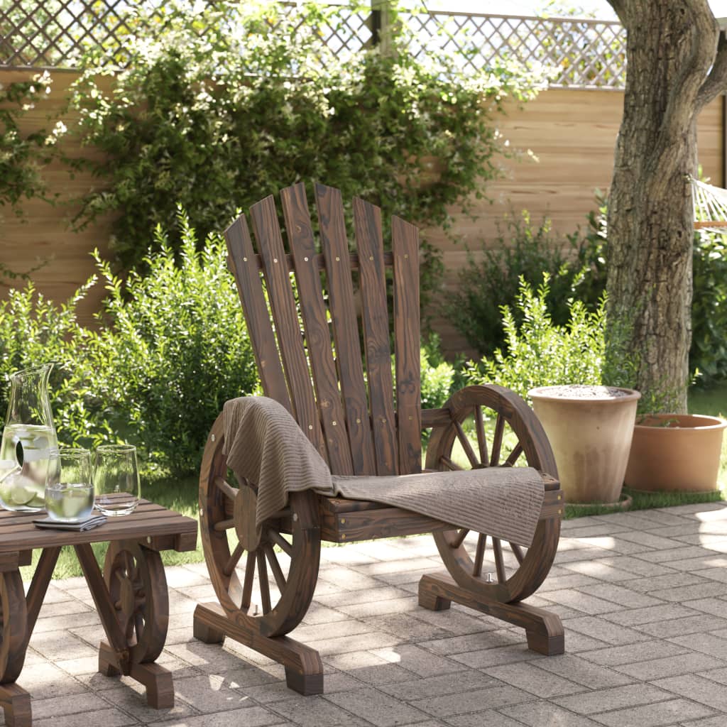 Adirondack garden chair in solid fir wood