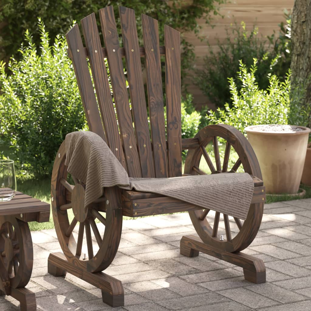 Adirondack garden chair in solid fir wood