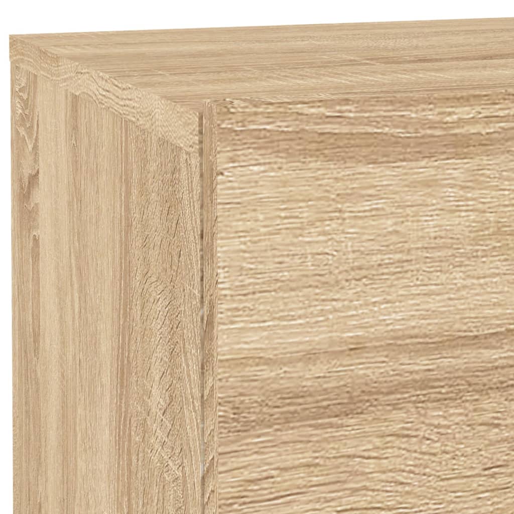 Mesa de cabeceira com luzes LED 70x36x40,5 cm carvalho sonoma