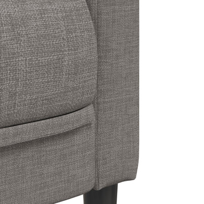 3 pcs sofa set grey-brown fabric