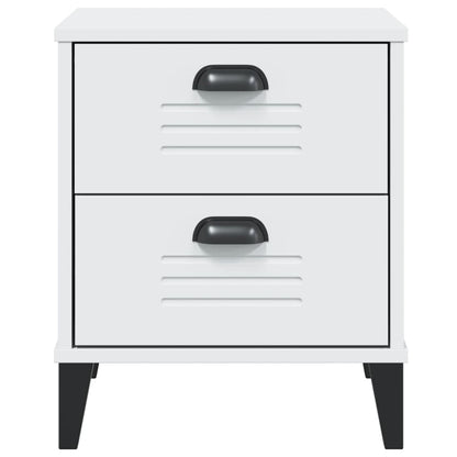 VIKEN bedside table made of white wood