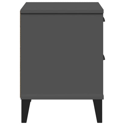 VIKEN bedside table in anthracite grey wood derivatives