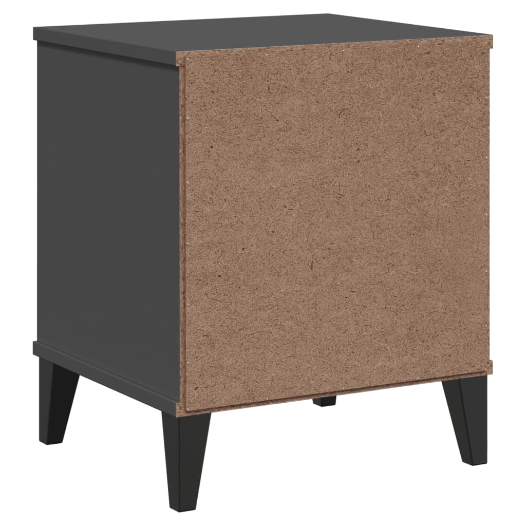 VIKEN bedside table in anthracite grey wood derivatives