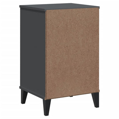 VIKEN bedside table in anthracite grey wood derivatives