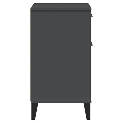 VIKEN bedside table in anthracite grey wood derivatives