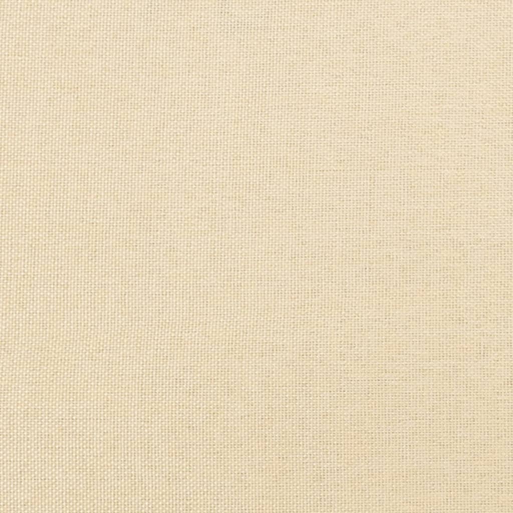 Sofá-cama de 2 lugares tecido cor creme