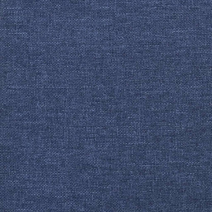 2-seater sofa bed in blue fabric