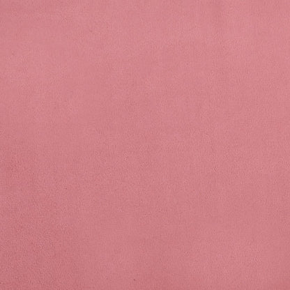 Sofá-cama de 2 lugares veludo rosa