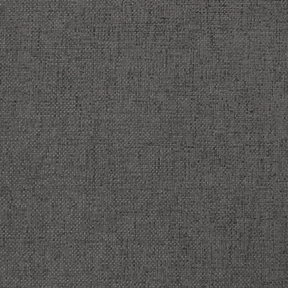2-seater sofa bed with two cushions in dark grey fabric