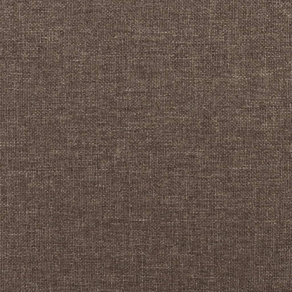 2-seater sofa bed with two cushions in grey-brown fabric